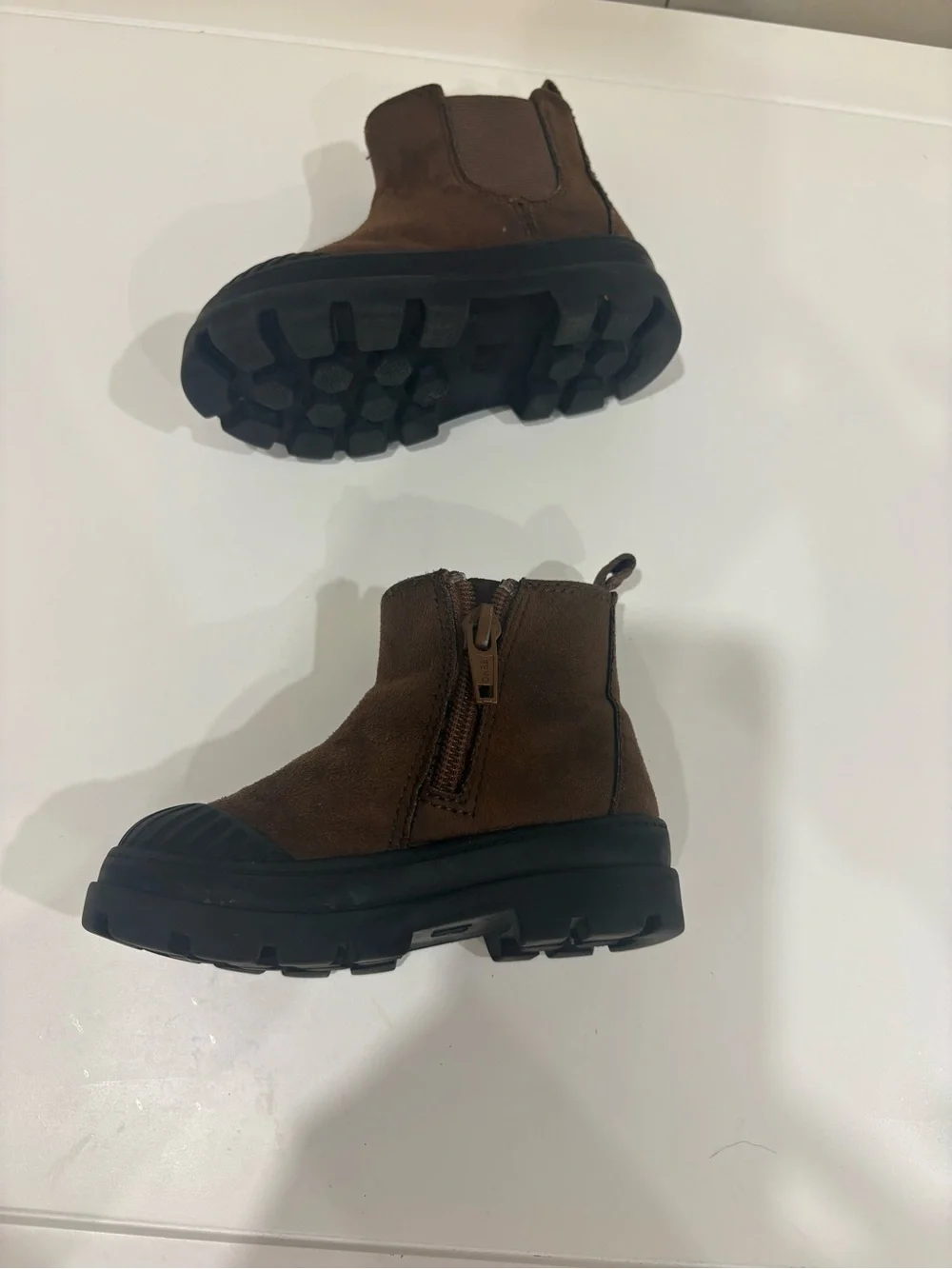 H&M Brown Kids Chelsea Boots with Black Tread